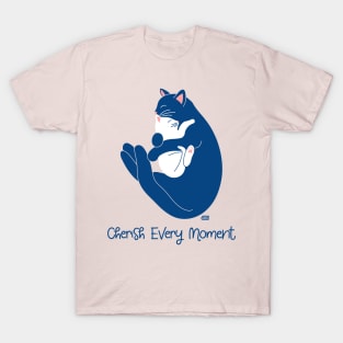 Cherish Every Moment | Cat Love (Pink) T-Shirt